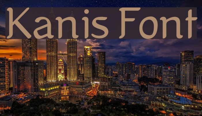 Kanis Font examples