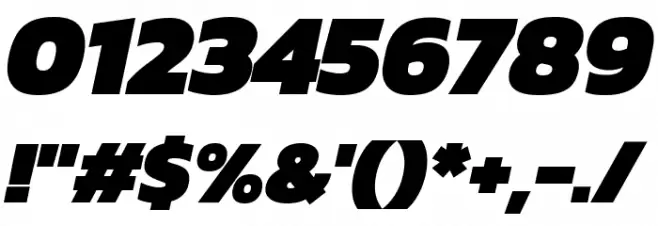 Kanit Black Italic Polices AUTRES CHARS