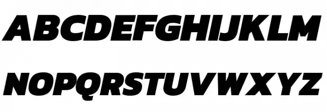 Kanit Black Italic Шрифта ВЕРХНИЙ