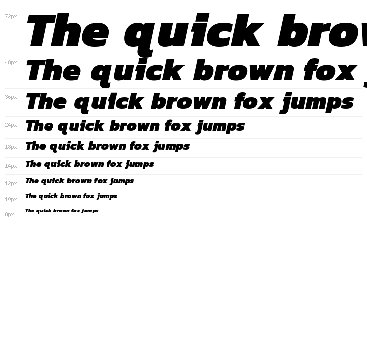 Kanit Black Italic Waterfall