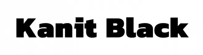 Kanit Black  Fuentes Gratis Descargar