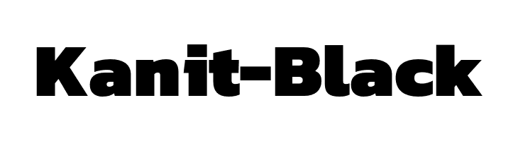 Kanit-Black  font caratteri gratis