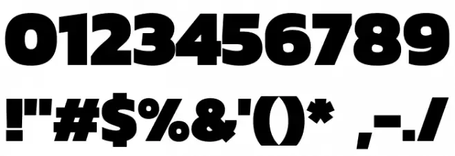 Kanit-Black Font OTHER CHARS