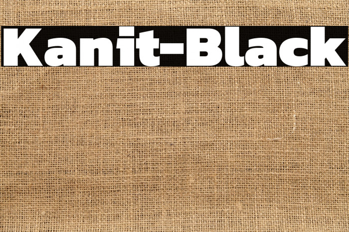 Kanit-Black Example 1