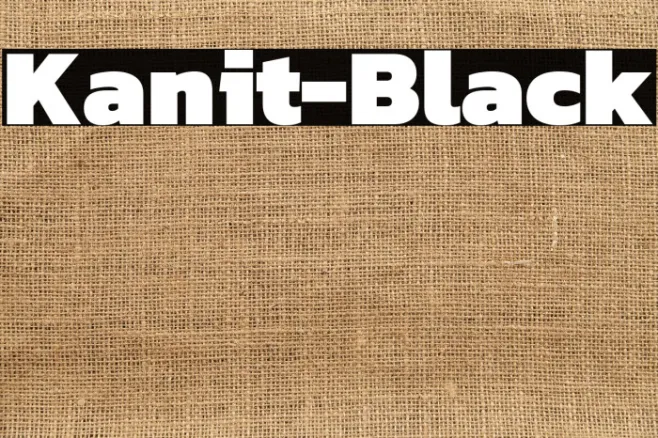 Kanit-Black Example 1