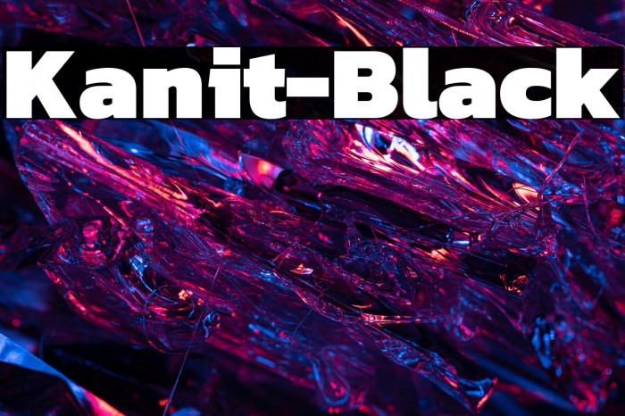 Kanit-Black Example 3