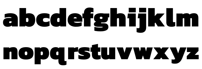 Kanit-Black Font LOWERCASE