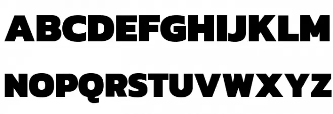 Kanit Black Schriftart Groß