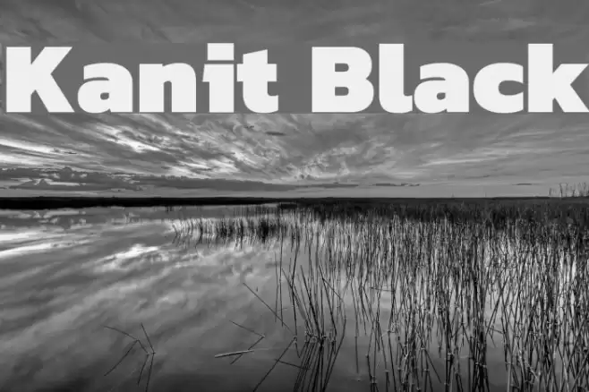 Kanit Black Font examples