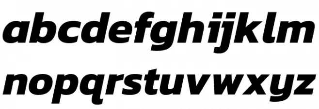 Kanit Bold Italic Font LOWERCASE