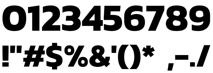 Kanit-Bold Font OTHER CHARS