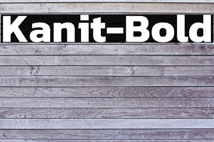 Kanit-Bold Example 1