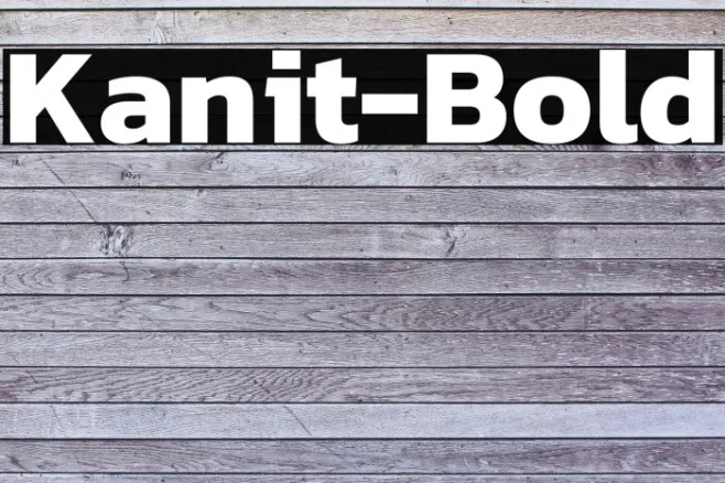 Kanit-Bold Example 1