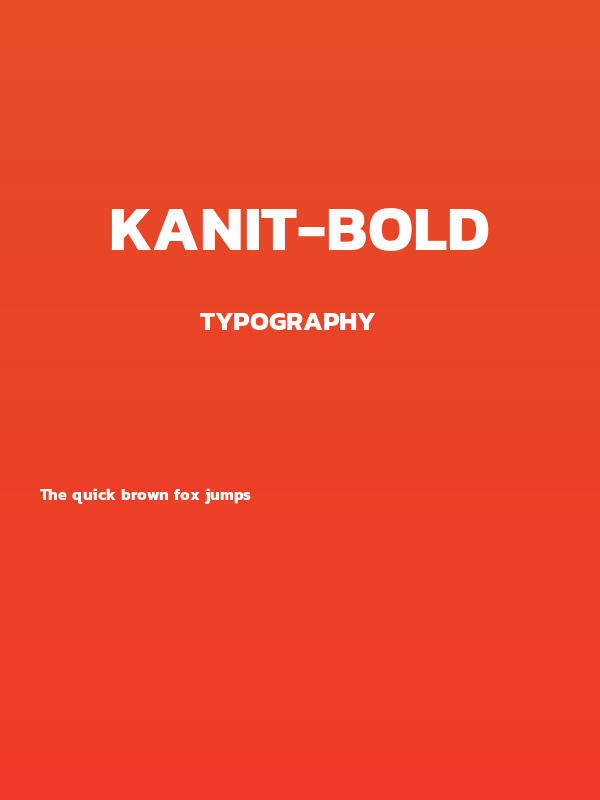Kanit-Bold Poster