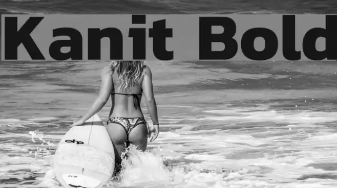 Kanit Bold Font examples