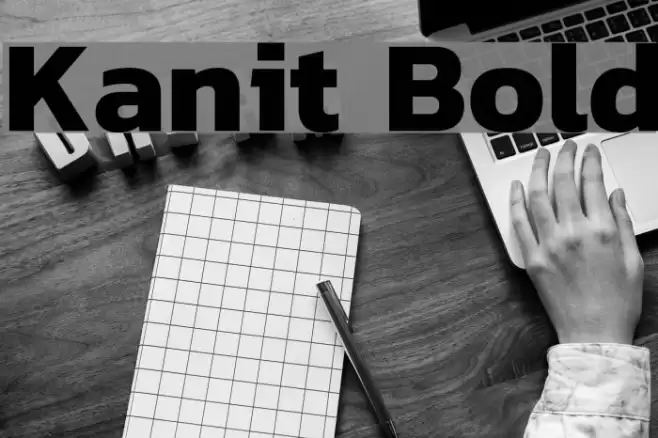 Kanit Bold Font examples