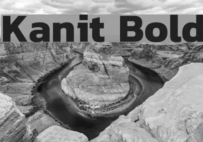 Kanit Bold Font examples