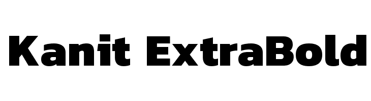Kanit ExtraBold Font