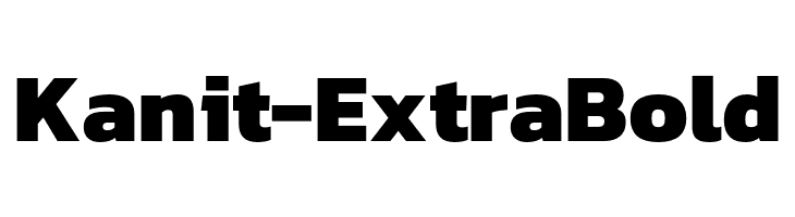 Kanit-ExtraBold  Frei Schriftart Herunterladen