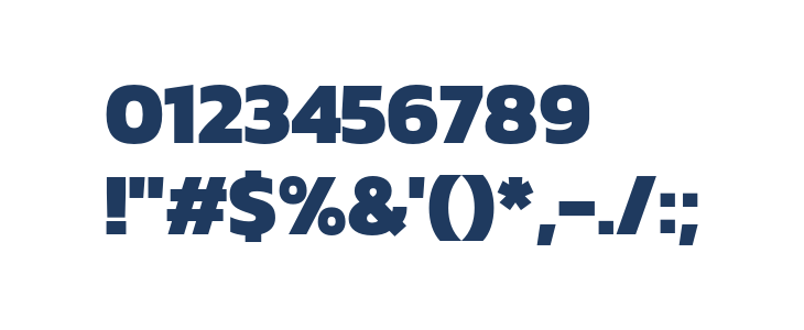 Kanit-ExtraBold Other Characters