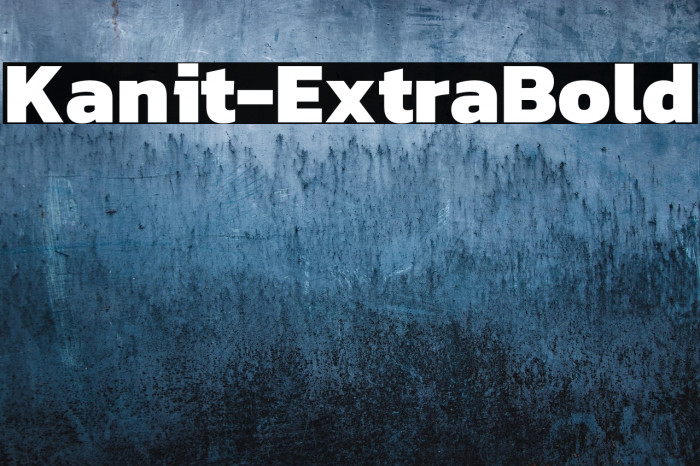Kanit-ExtraBold Example 1