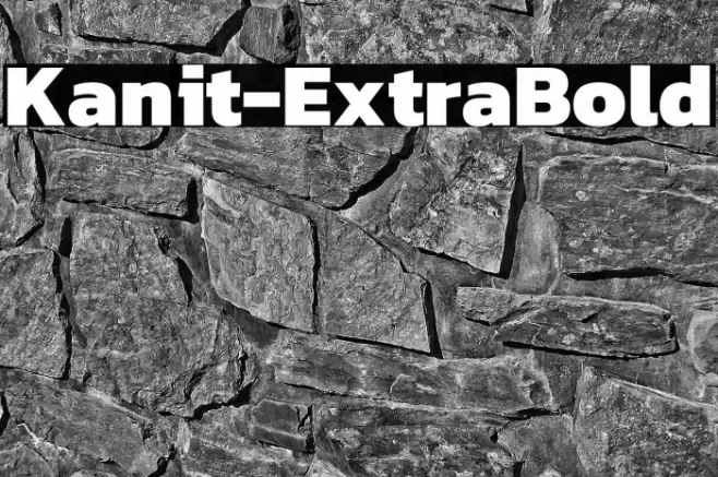 Kanit-ExtraBold Font examples