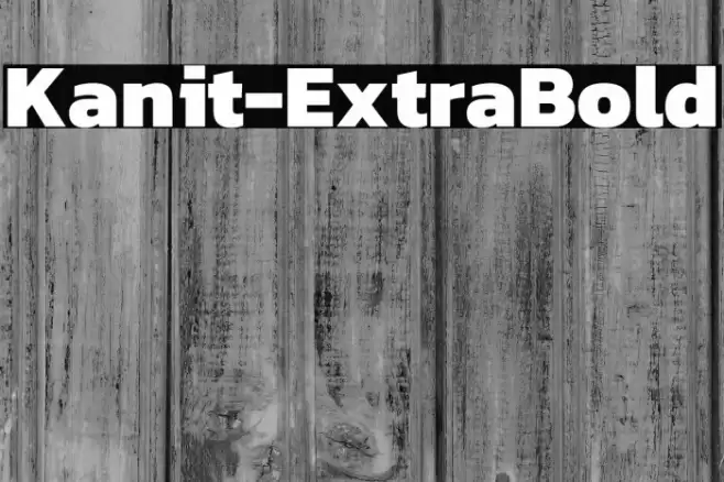 Kanit-ExtraBold Font examples