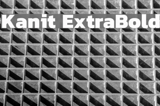 Kanit ExtraBold Font examples