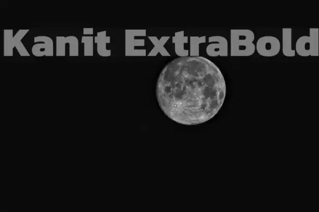 Kanit ExtraBold Font examples