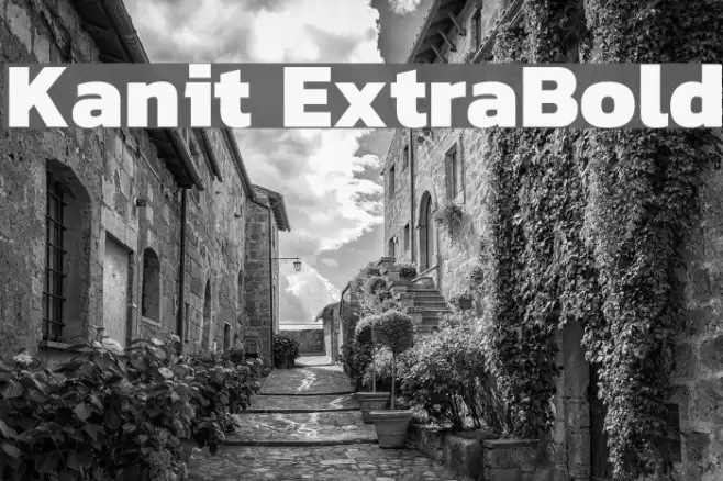 Kanit ExtraBold Font examples