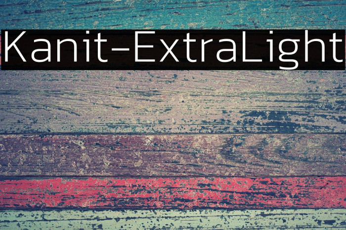 Kanit-ExtraLight Example 1