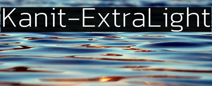Kanit-ExtraLight Example 2