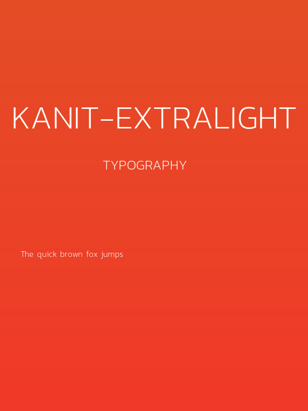 Kanit-ExtraLight Poster