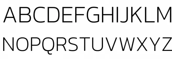 Kanit ExtraLight Schriftart Groß