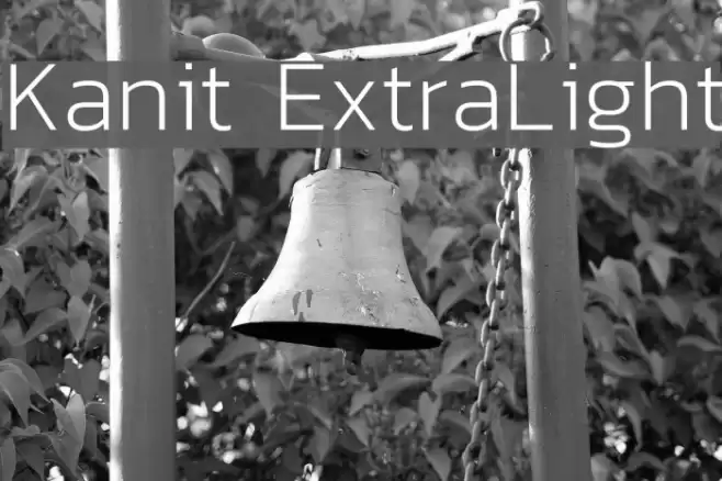 Kanit ExtraLight Font examples