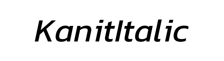 Kanit Italic  免费字体下载