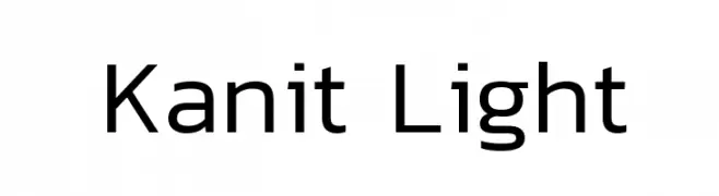 Kanit Light  Frei Schriftart Herunterladen