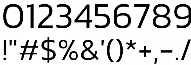 Kanit Light Font OTHER CHARS