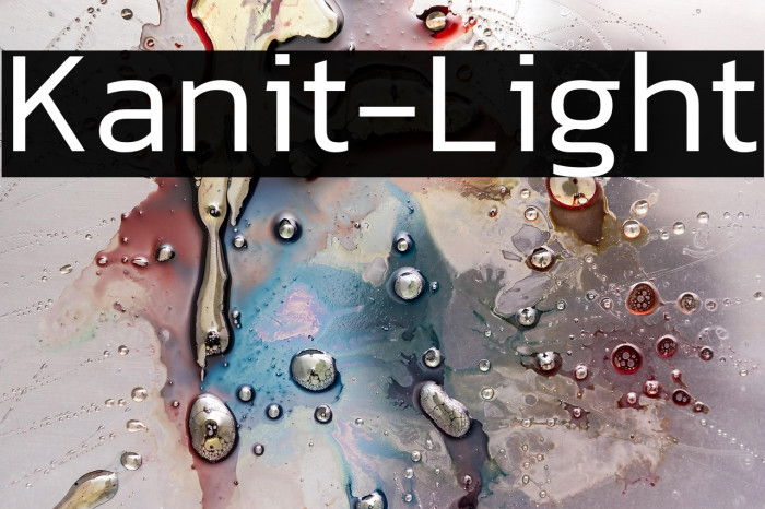 Kanit-Light Example 1