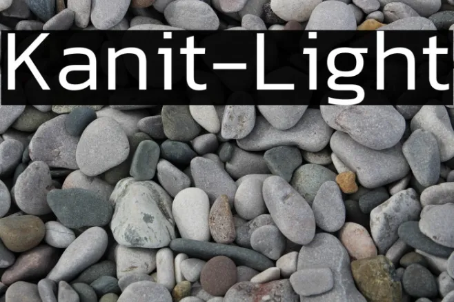 Kanit-Light Example 2