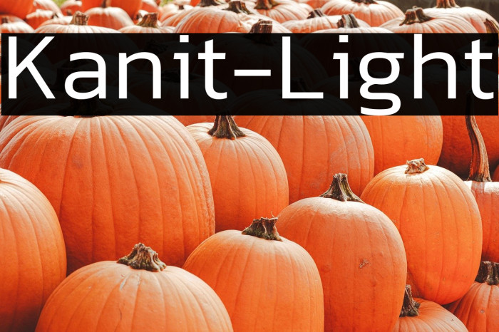 Kanit-Light Example 3