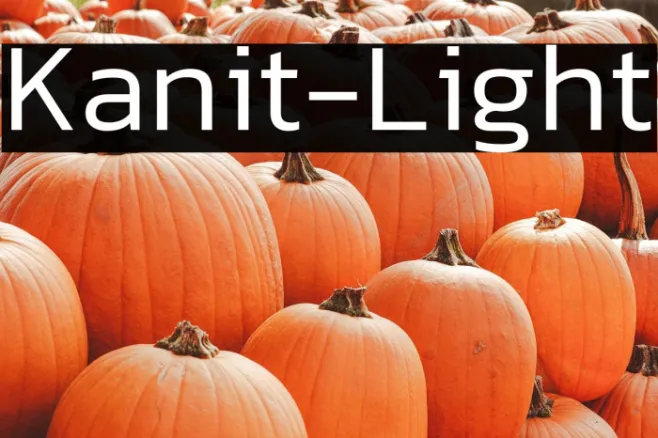 Kanit-Light Example 3