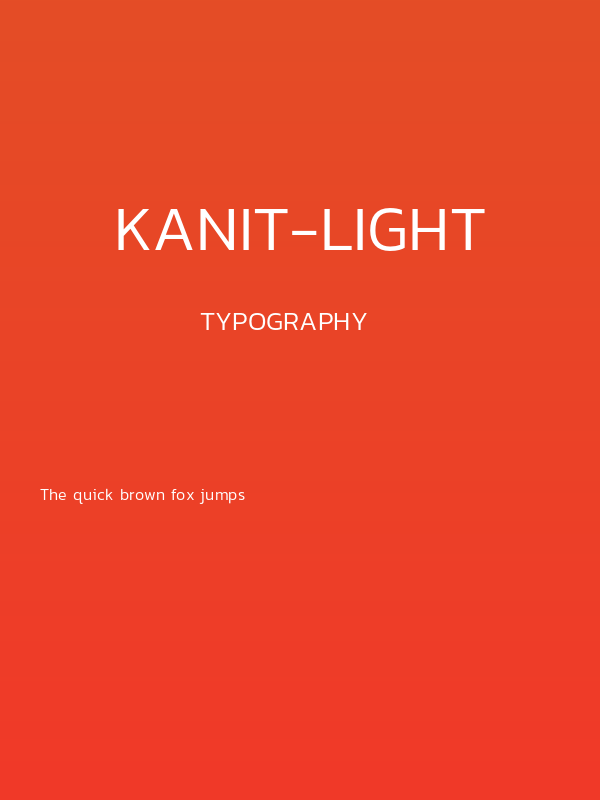 Kanit-Light Poster