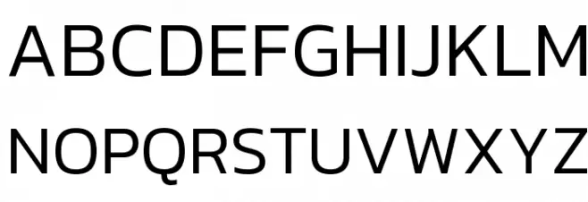 Kanit Light Schriftart Groß