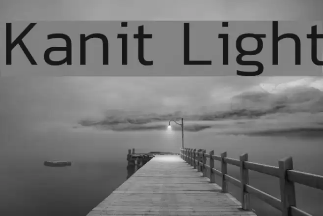 Kanit Light Font examples