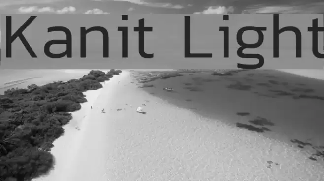 Kanit Light Font examples