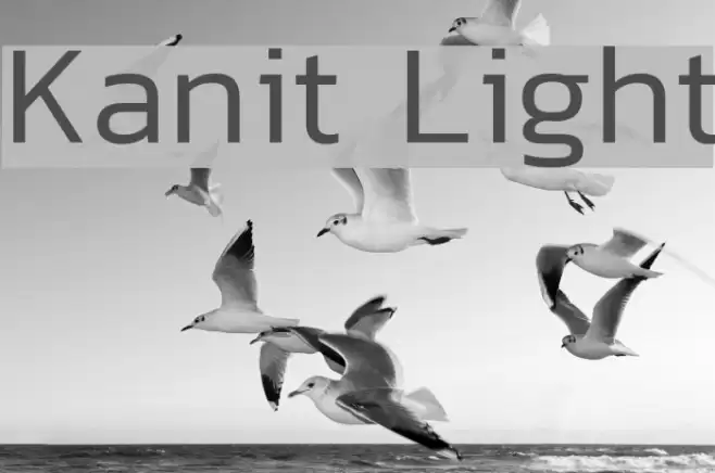 Kanit Light Font examples