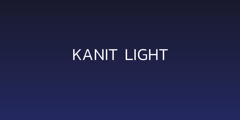 Kanit Light Social Header