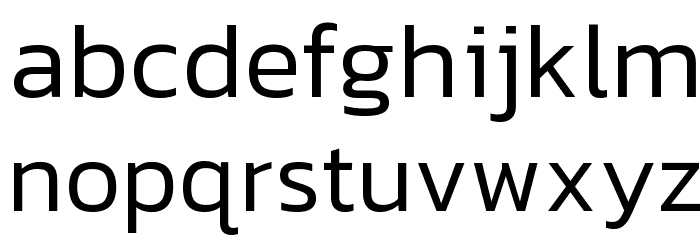 Kanit Light Font LOWERCASE