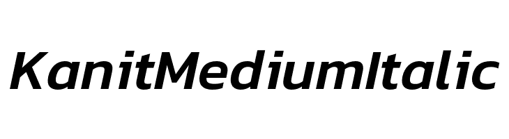 Kanit Medium Italic  Descarca Fonturi Gratis